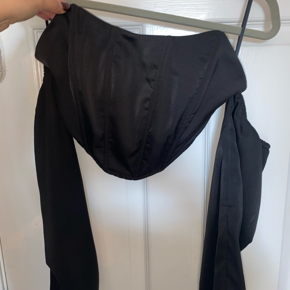 Black Corset off the shoulder Top